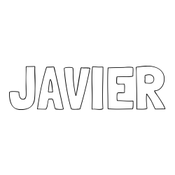 JAVIER Coloring Page