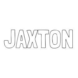 Online Created Coloring Page - JAXTON Coloring Page