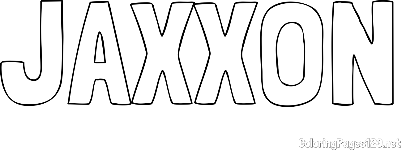 JAXXON Coloring Page