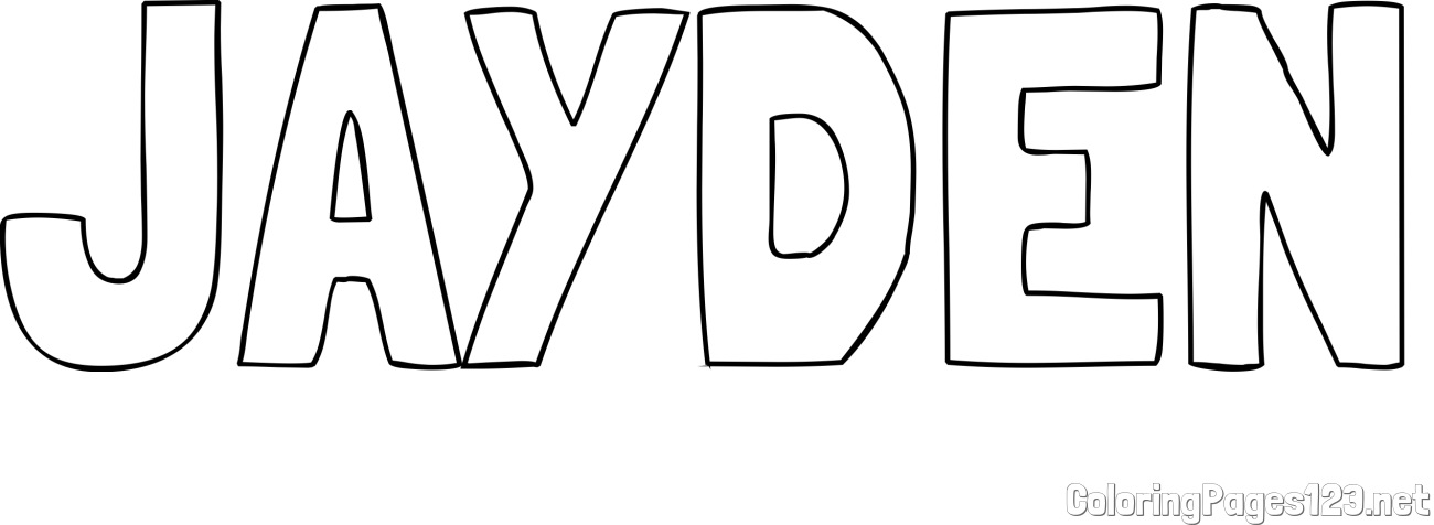 JAYDEN Coloring Page