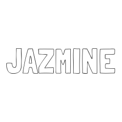 Online Created Coloring Page - JAZMINE Coloring Page