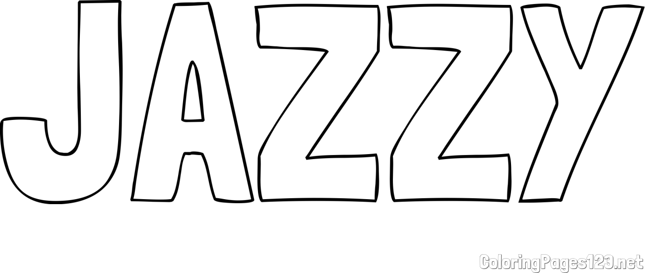 JAZZY Coloring Page