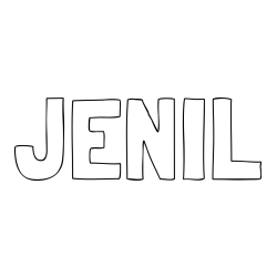 Online Created Coloring Page - JENIL Coloring Page