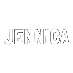JENNICA Coloring Page