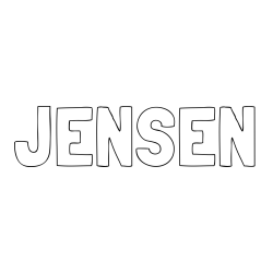 JENSEN Coloring Page
