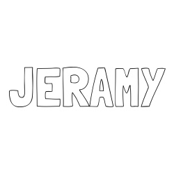 Online Created Coloring Page - JERAMY Coloring Page