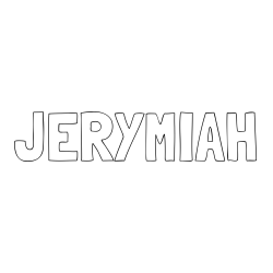 Online Created Coloring Page - JERYMIAH Coloring Page