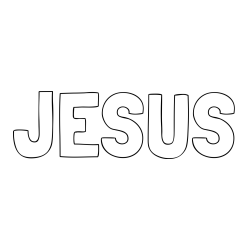 Online Created Coloring Page - JESUS Coloring Page