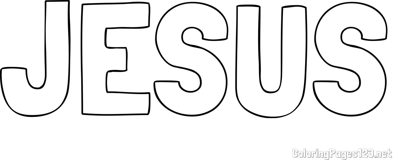 JESUS Coloring Page