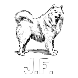 Online Created Coloring Page - J.F. Coloring Page and Coloring Page of a Beautiful Siberian Husky