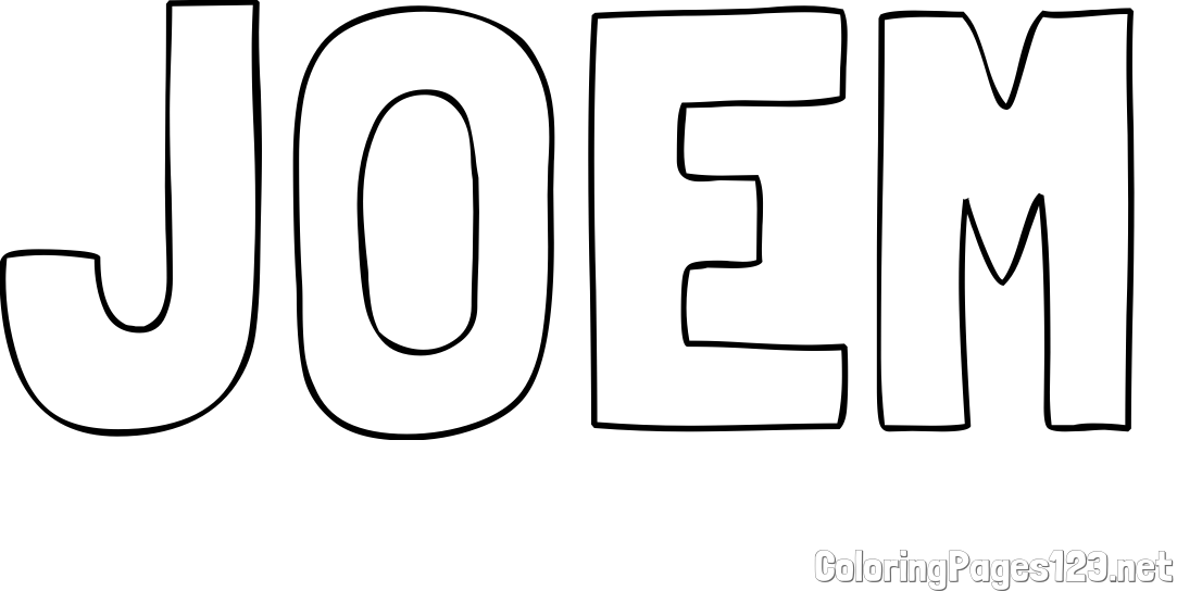 JOEM Coloring Page