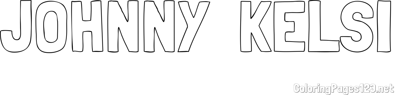 JOHNNY  KELSI Coloring Page