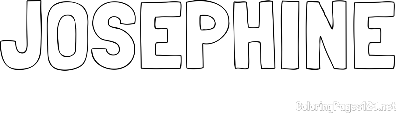 JOSEPHINE Coloring Page