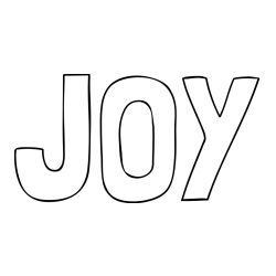 JOY Coloring Page