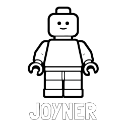Online Created Coloring Page - JOYNER Coloring Page alongside Easy LEGO Character Coloring Page