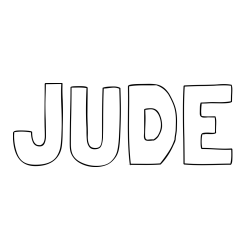 Online Created Coloring Page - JUDE Coloring Page