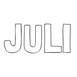 Online Created Coloring Page - JULI Coloring Page