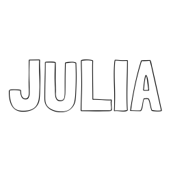 JULIA Coloring Page