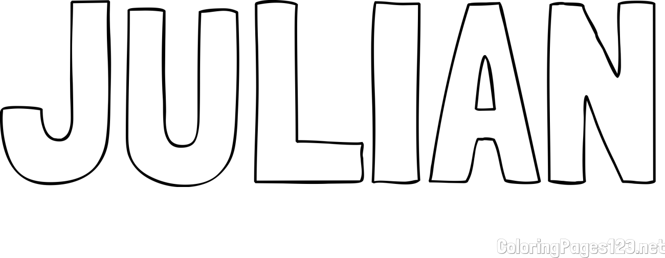 JULIAN Coloring Page