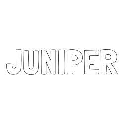 Online Created Coloring Page - JUNIPER Coloring Page