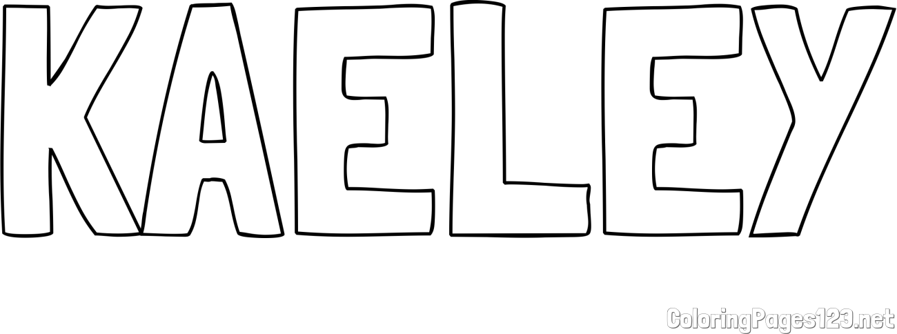KAELEY Coloring Page