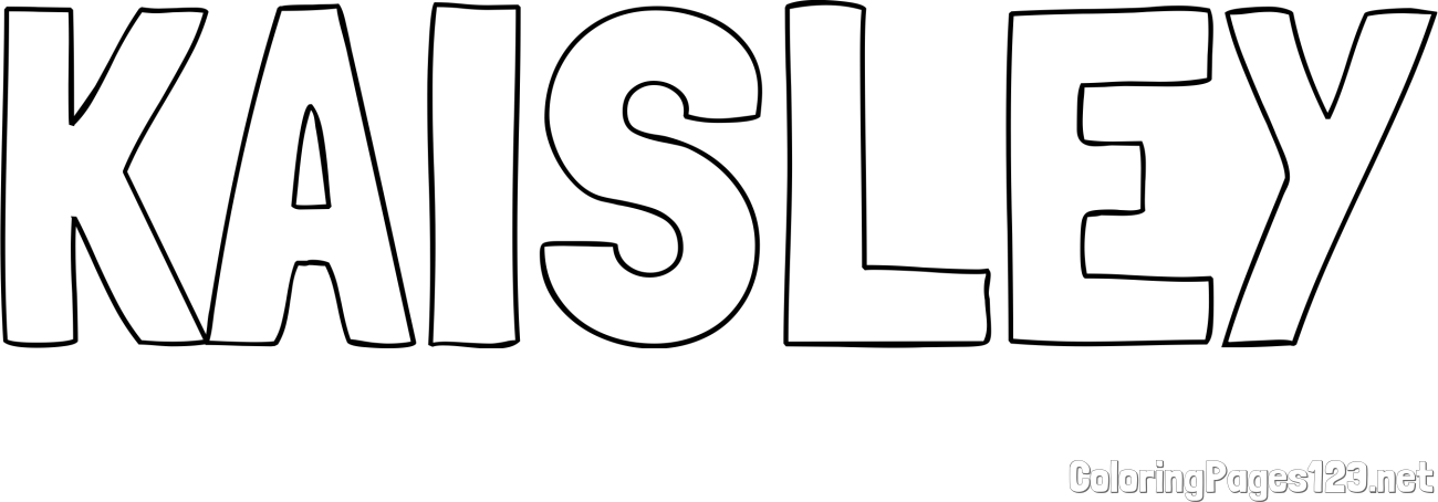 KAISLEY Coloring Page