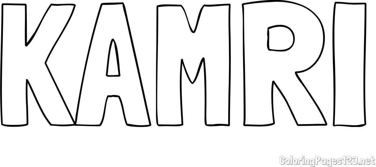 KAMRI Coloring Page