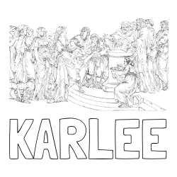 Online Created Coloring Page - KARLEE Coloring Page and Adult Coloring Page of People