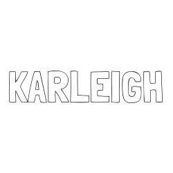 Online Created Coloring Page - KARLEIGH Coloring Page