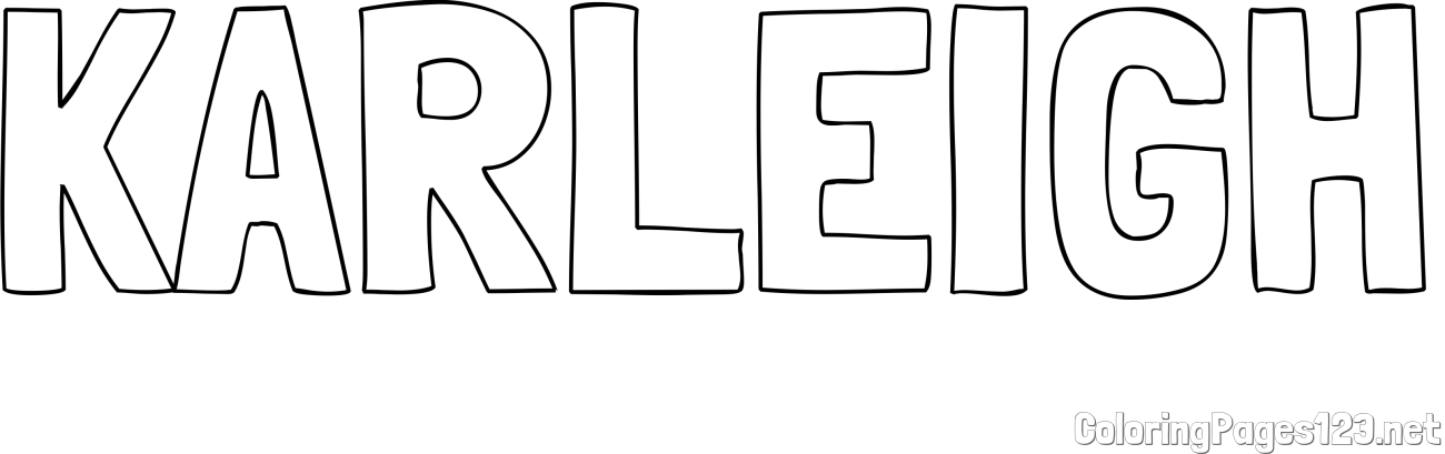 KARLEIGH Coloring Page