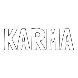 Online Created Coloring Page - KARMA Coloring Page