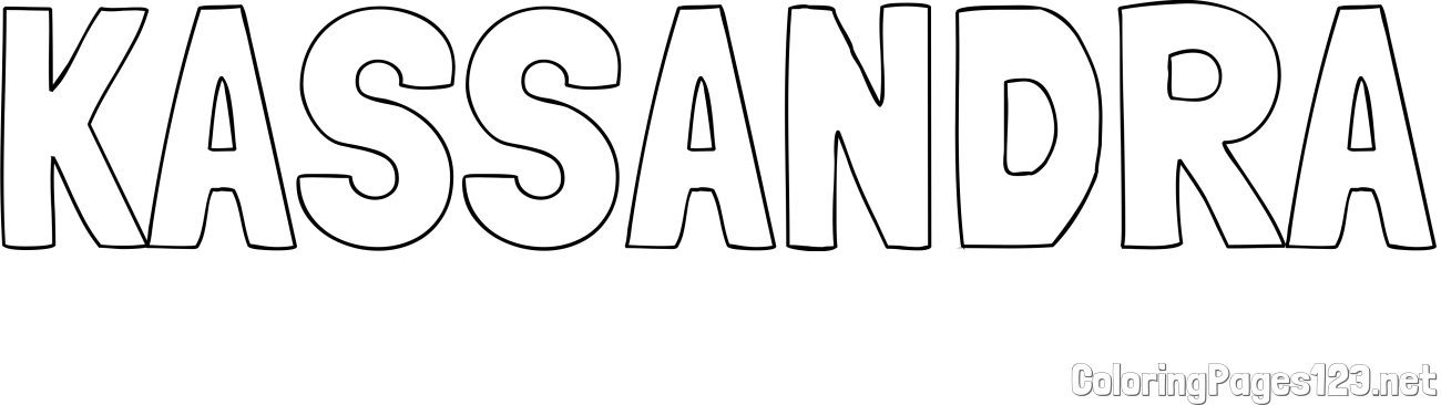 KASSANDRA Coloring Page