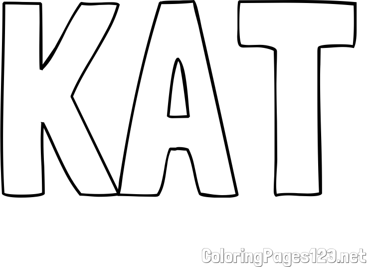 KAT Coloring Page