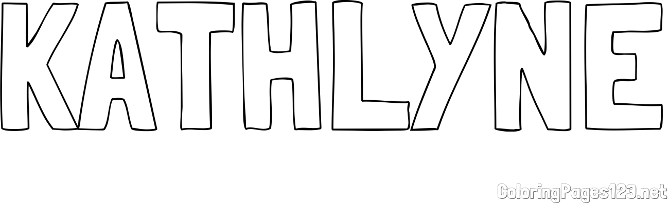 KATHLYNE Coloring Page