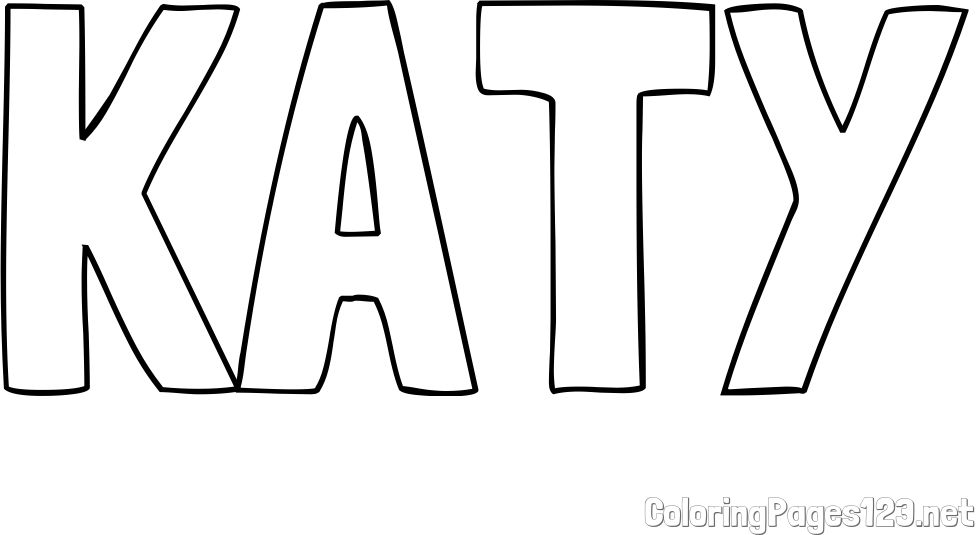 KATY Coloring Page