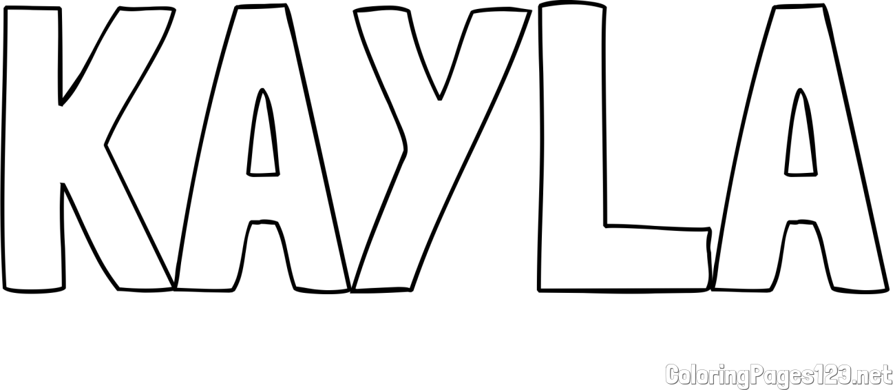 KAYLA Coloring Page