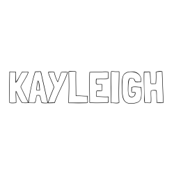 Online Created Coloring Page - KAYLEIGH Coloring Page