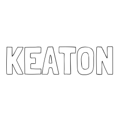 Online Created Coloring Page - KEATON Coloring Page