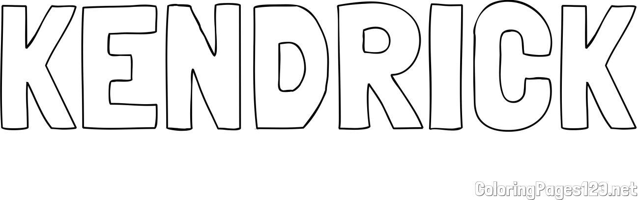 KENDRICK Coloring Page