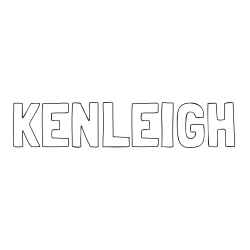 Online Created Coloring Page - KENLEIGH Coloring Page