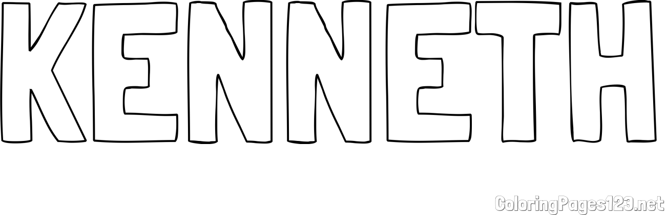 KENNETH Coloring Page