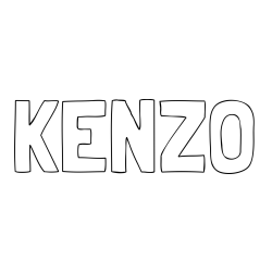 Online Created Coloring Page - KENZO Coloring Page