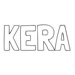 Online Created Coloring Page - KERA Coloring Page