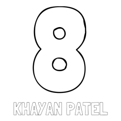 Online Created Coloring Page - KHAYAN PATEL Coloring Page and Coloring Page of Number Eight (8)