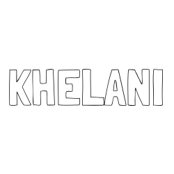 Online Created Coloring Page - KHELANI Coloring Page