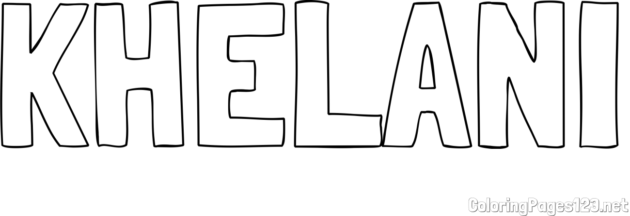 KHELANI Coloring Page