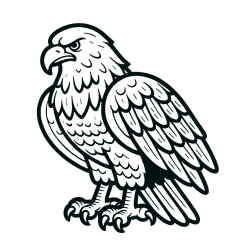Kids’ Eagle Coloring Page