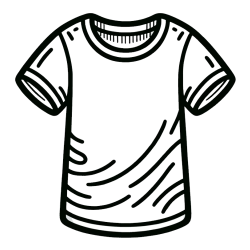 Kids’ T-Shirt Coloring Page