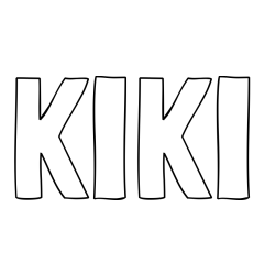 Online Created Coloring Page - KIKI Coloring Page