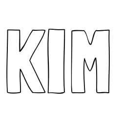Online Created Coloring Page - KIM Coloring Page
